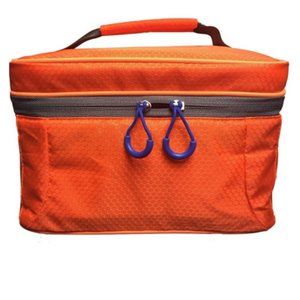 New Orange Polyester Lunch Box Bag Insulated Cool